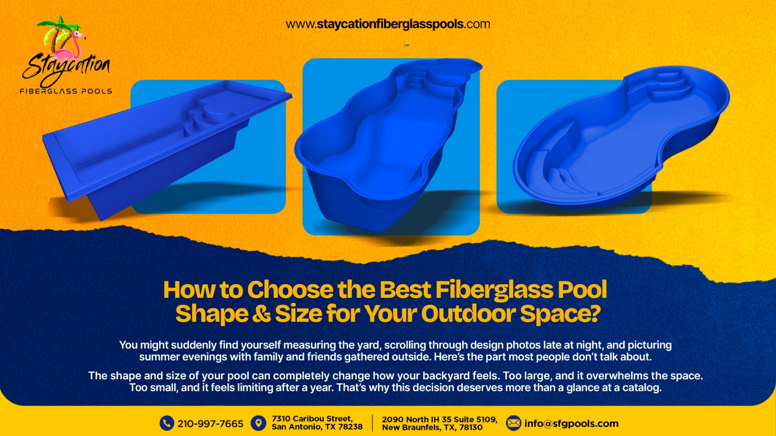fiberglass pool design options